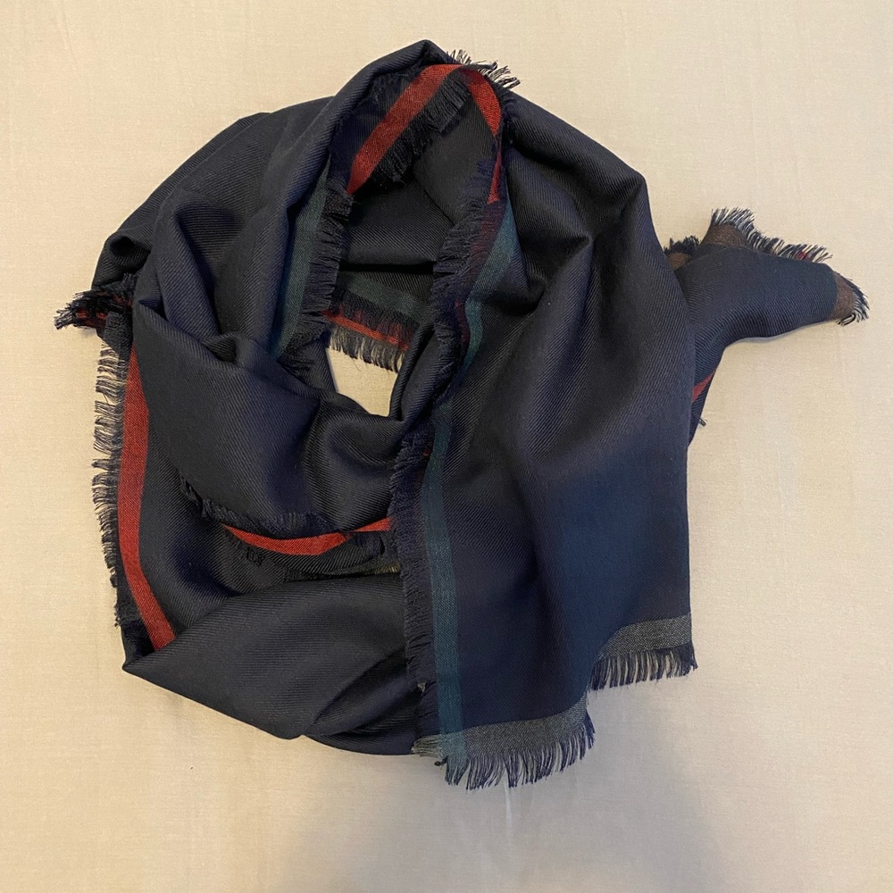Authentic Hermes Fringed scarf